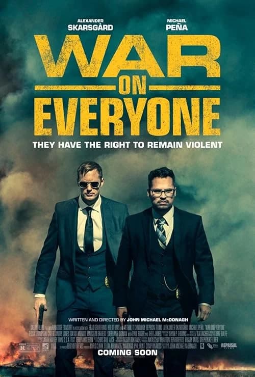 War on Everyone film posteri